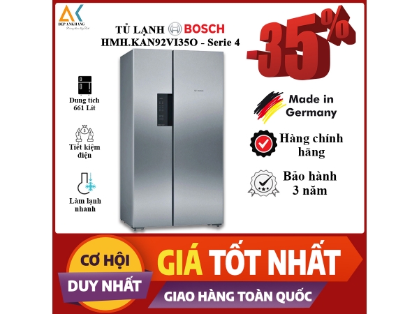 TỦ LẠNH 2 CÁNH SIDE BY SIDE HMH.KAN92VI35O